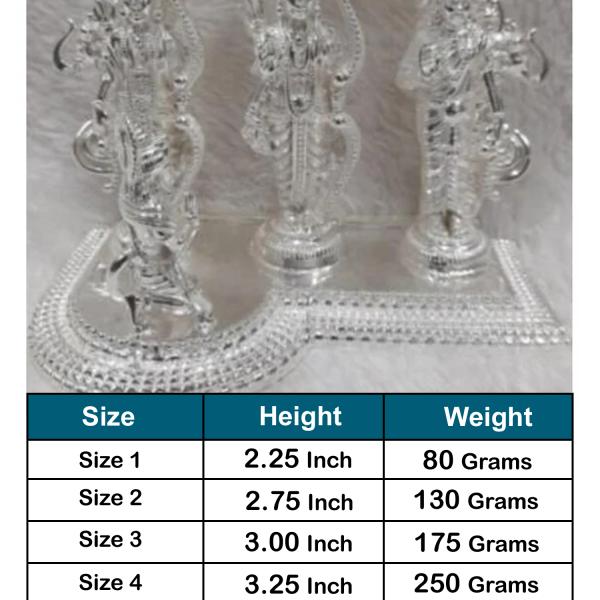 Ram Darbar Idol In Pure 925 Silver (1)