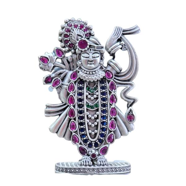 Shrinathji Idol In Pure 925 Silver