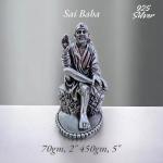 Sai Baba Idol In Pure 925 Silver (1)