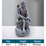 Sai Baba Idol In Pure 925 Silver (1)