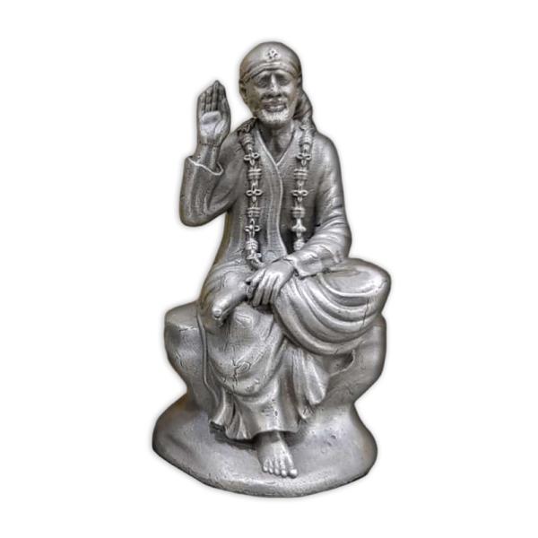 Sai Baba Idol In Pure 925 Silver