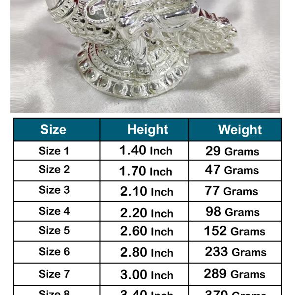 Saraswati Idol In Pure 925 Silver (3)