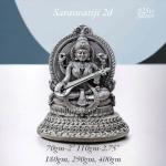 Saraswati Idol In Pure 925 Silver