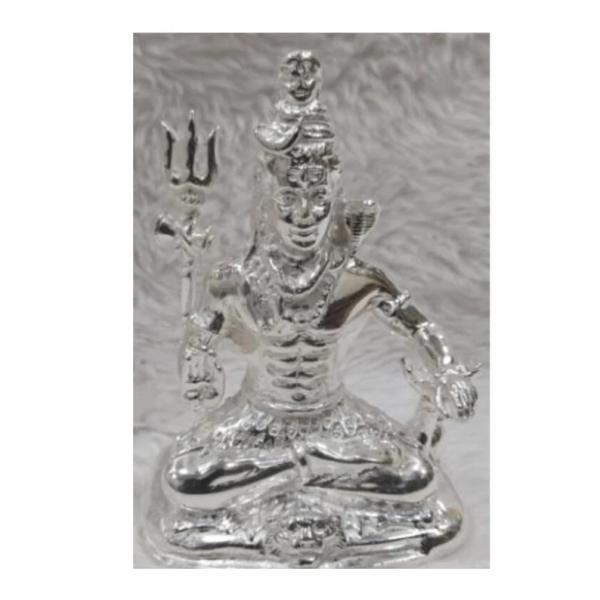 Lord Shiva Idol In Pure 925 Silver (1)