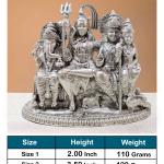 Shiv Parivar Idol In Pure 925 Silver (1)