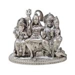 Shiv Parivar Idol In Pure 925 Silver (1)