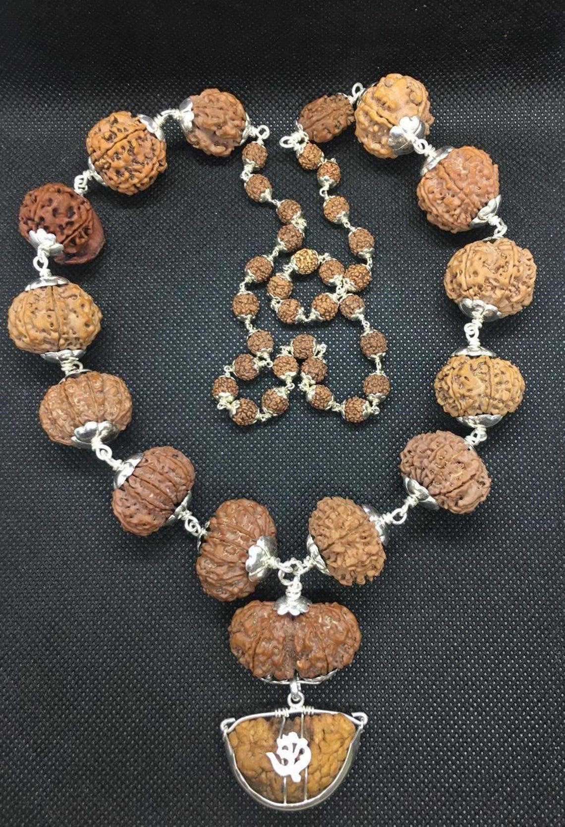 Nepal Siddha Mala Big Size In Silver