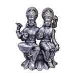 Vishnu Laxmi Idol In Pure 925 Silver (1)