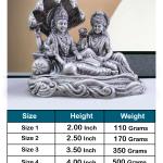 Vishnu Laxmi Idol In Pure 925 Silver (2)
